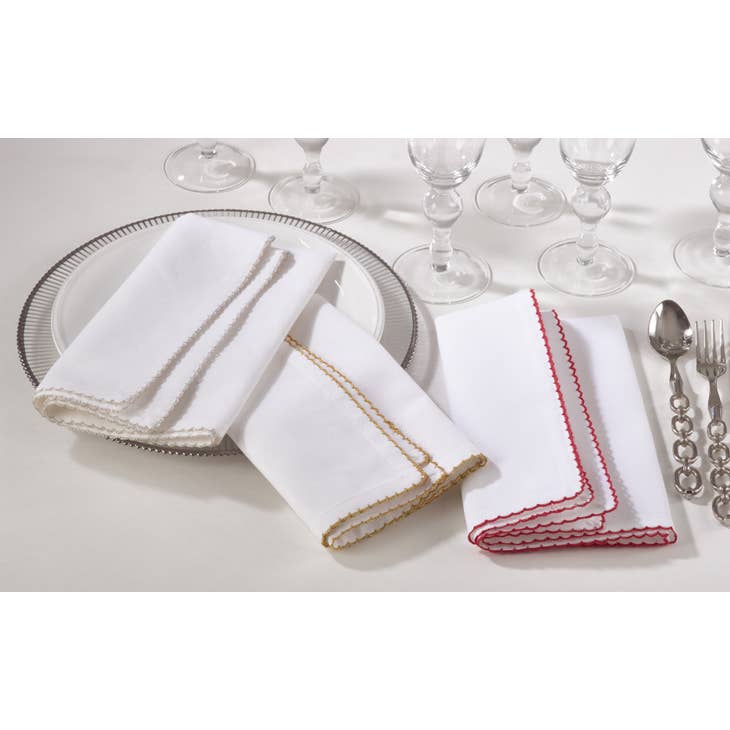 100% Cotton Whip Stitched Napkins | 20" x 20"| Set of 2