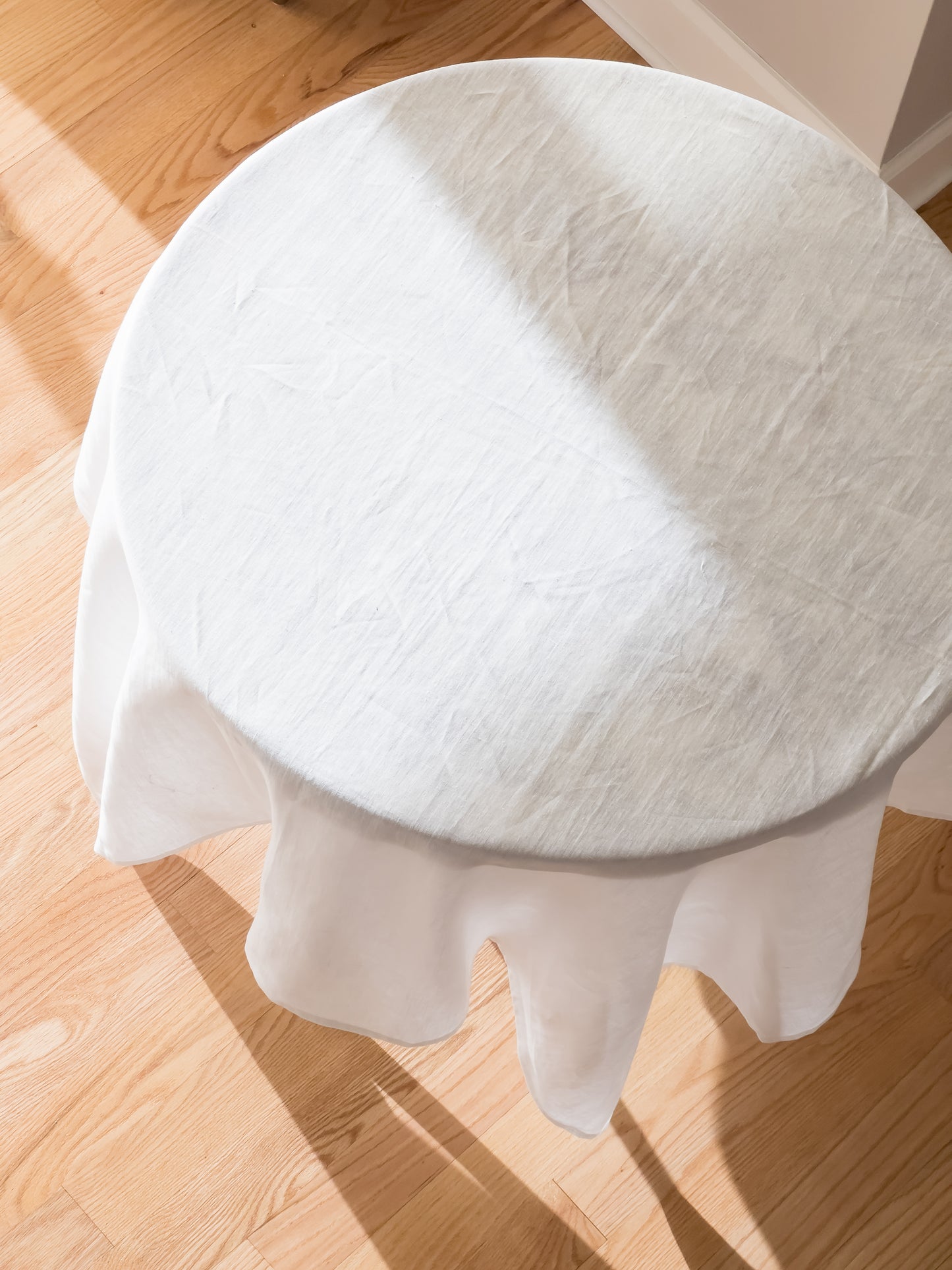 Cinnamon color high quality pure european linen sustainable tablecloth