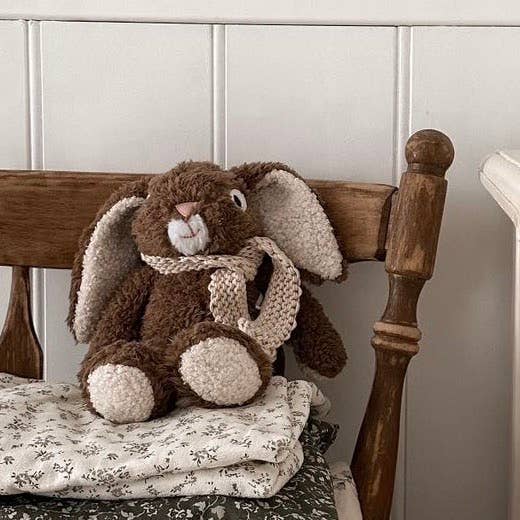 Adorable Frankie Rabbit | Brown wwith Scarf | Plush