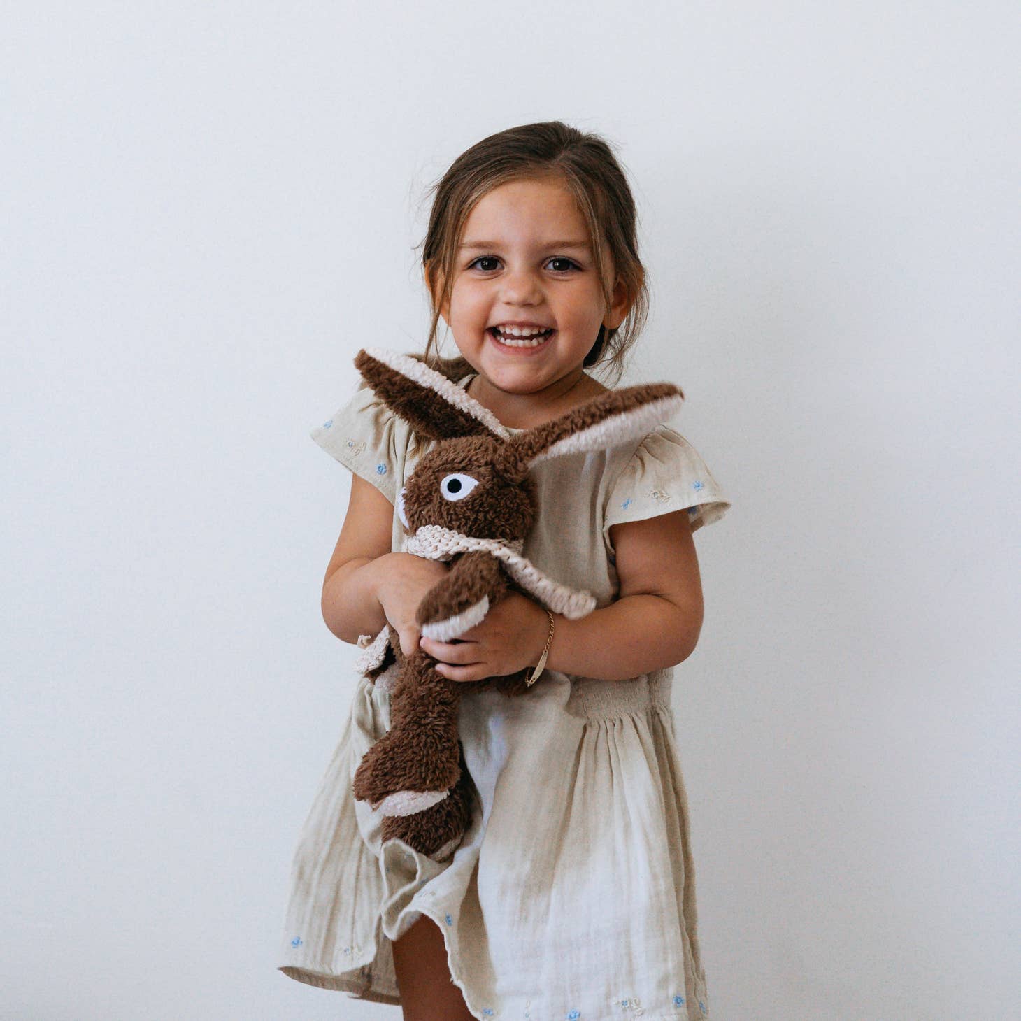 Adorable Frankie Rabbit | Brown wwith Scarf | Plush