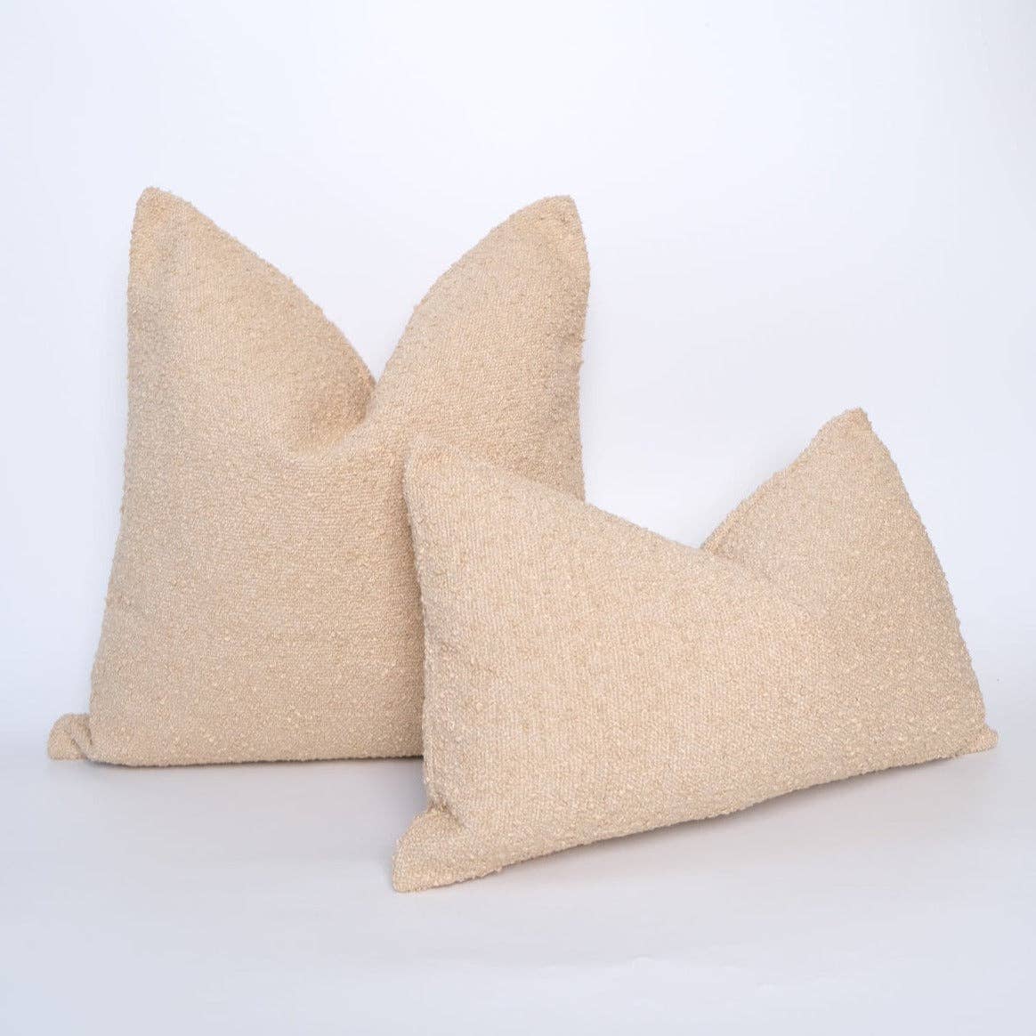 Boucle brown color pillow cover