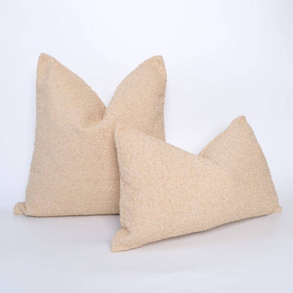 Boucle brown color pillow cover