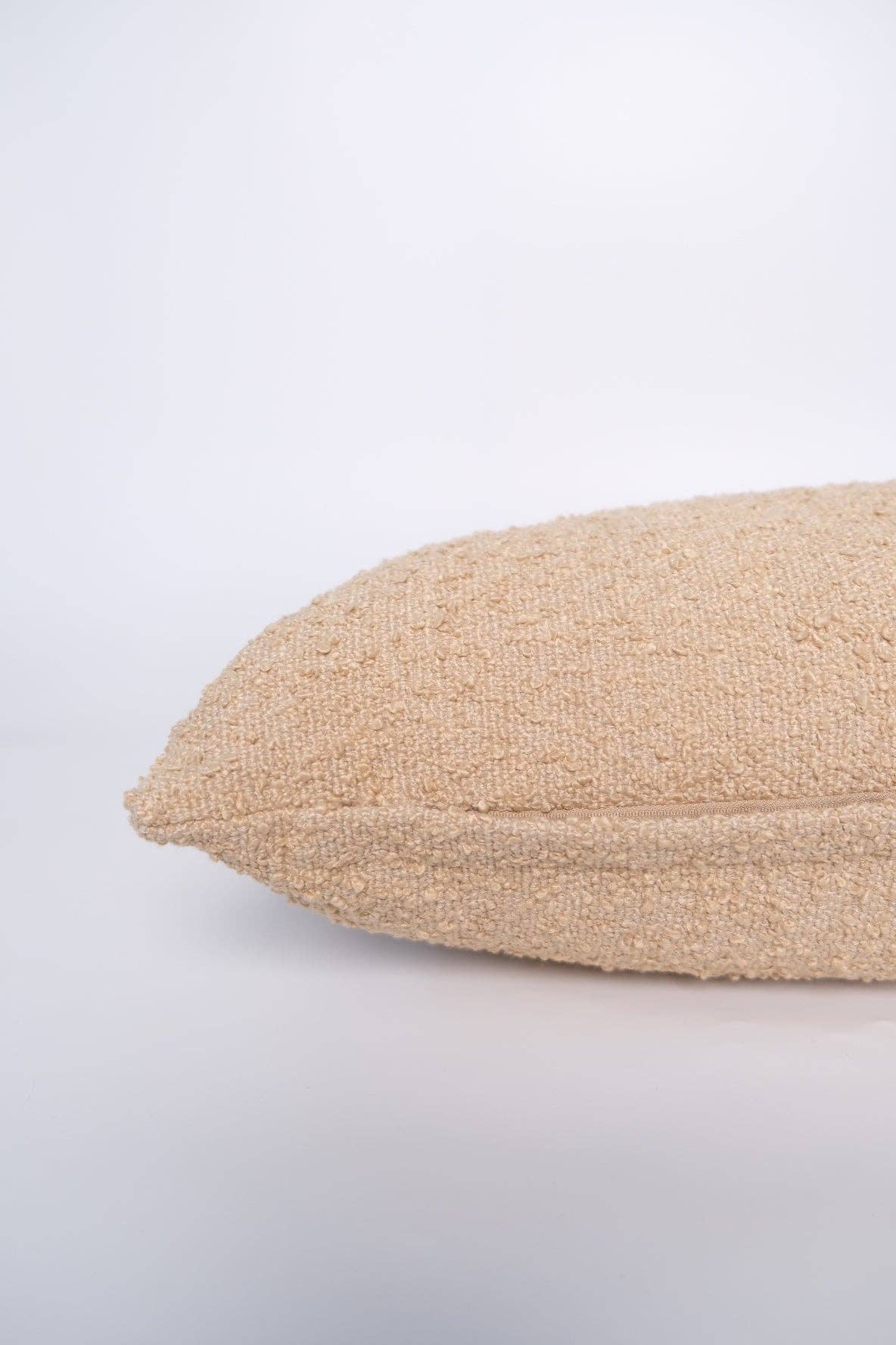 Boucle brown pillow cover 