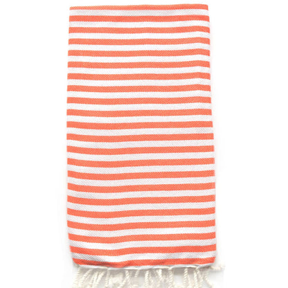 High quality coral color beach candy turkish cotton beach towel natural high absorbency