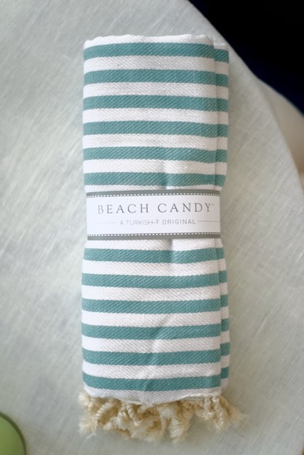 High quality green beach candy turkish cotton beach towel natural high absorbency