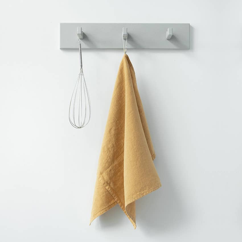 High quality pure european linen napkin/towel honey color